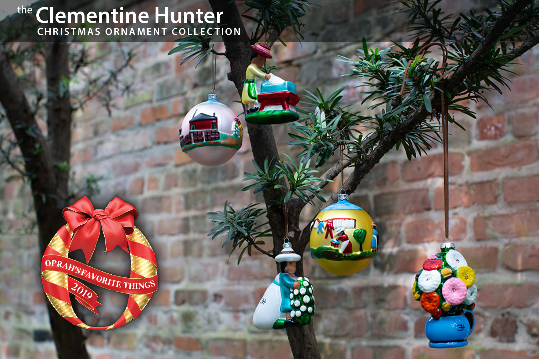 The Clementine Hunter Christmas Ornament Collection
