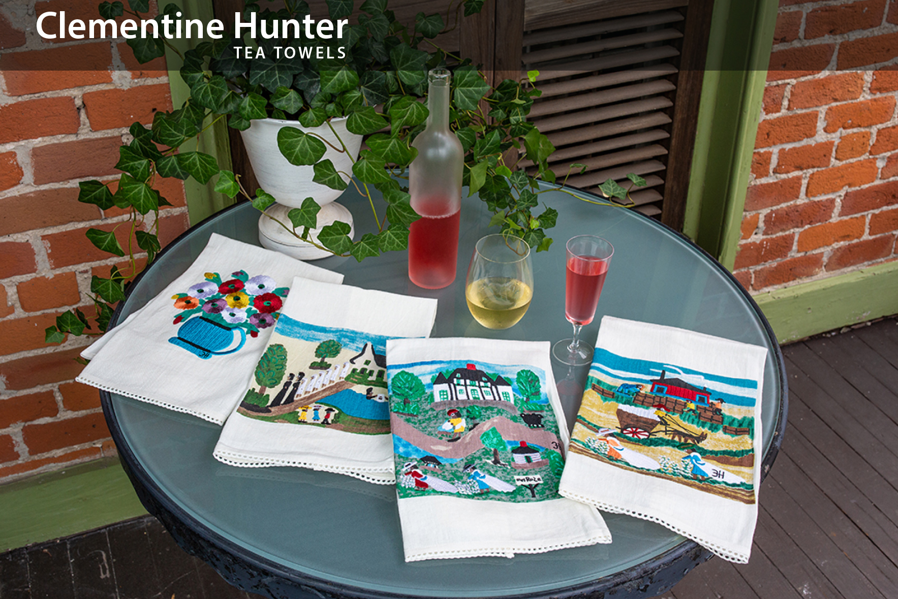The Clementine Hunter Tea Towel Collection